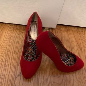 Women’s Red suede shoes